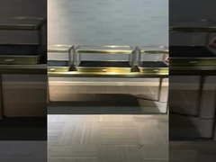 Kilitlenebilir mücevher dükkanı vitrinleri 2 kapı 1 raf elektrikli veya normal kilit